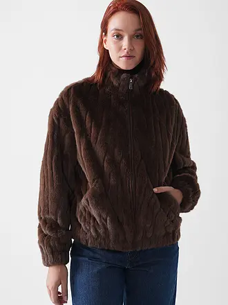 FYNCH HATTON | Jacke in Felloptik | 